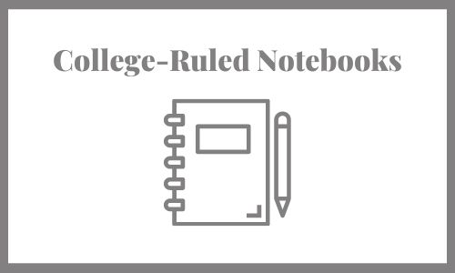 College-Ruled Notebook templates
